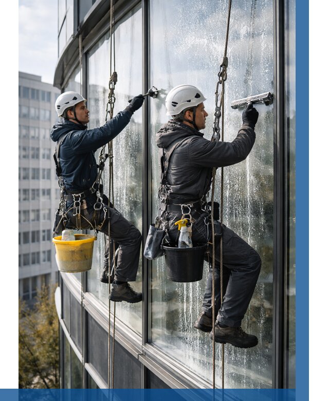 Мойка панорамных окон в Сланцах от 362 р. заказать у ВЫСОТНИК-Слы