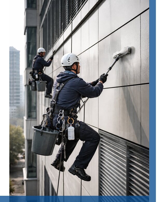 Мойка вентилируемого фасада в Сланцах от 258 р. | ВЫСОТНИК-Слы