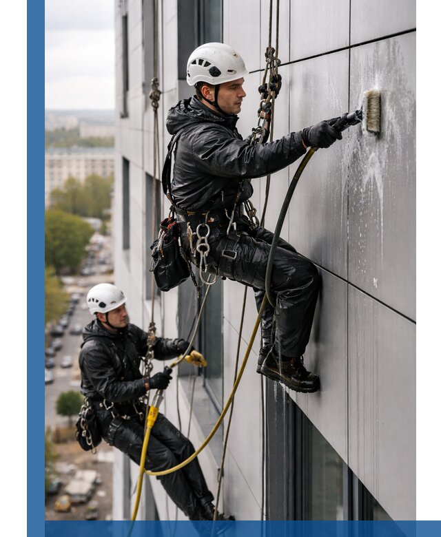 Профессиональная мойка фасада из композита в Сланцах