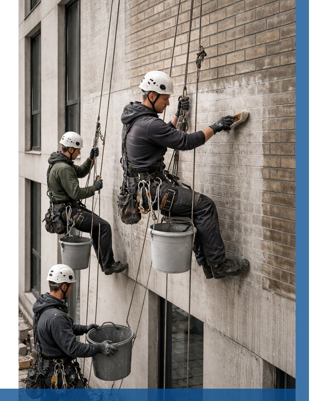 Удаление высолов с фасада в Сланцах от 258 р. | ВЫСОТНИК-Слы