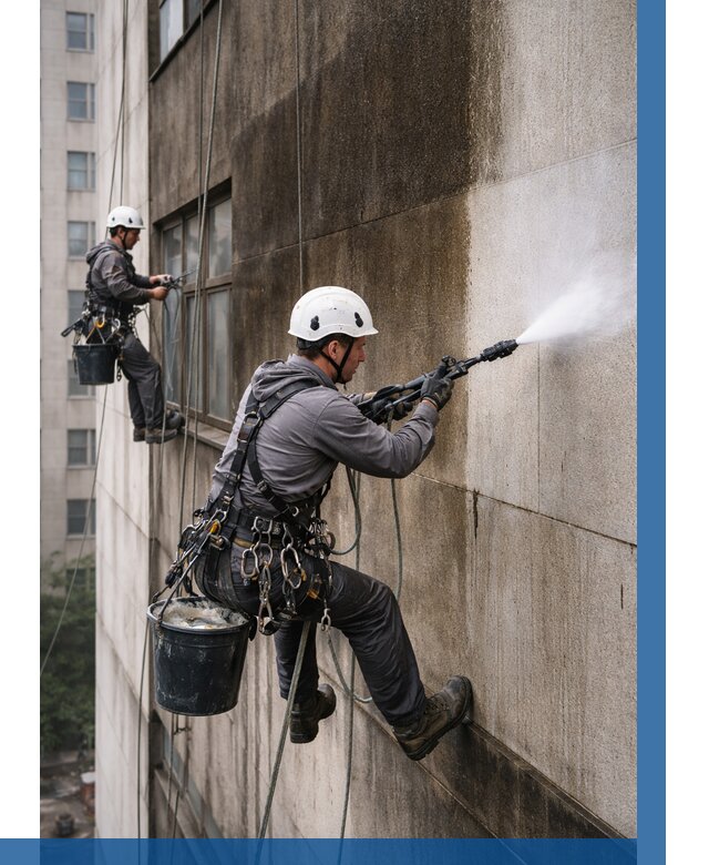 Очистка фасада от копоти в Сланцах от 258 р. | ВЫСОТНИК-Слы