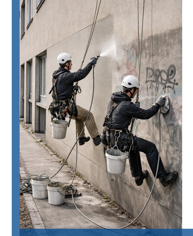 Антиграффити покрытие фасада с защитой от надписей в Сланцах