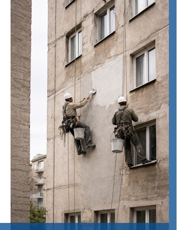 Косметический ремонт фасада в Сланцах от 1137 р. | ВЫСОТНИК-Слы