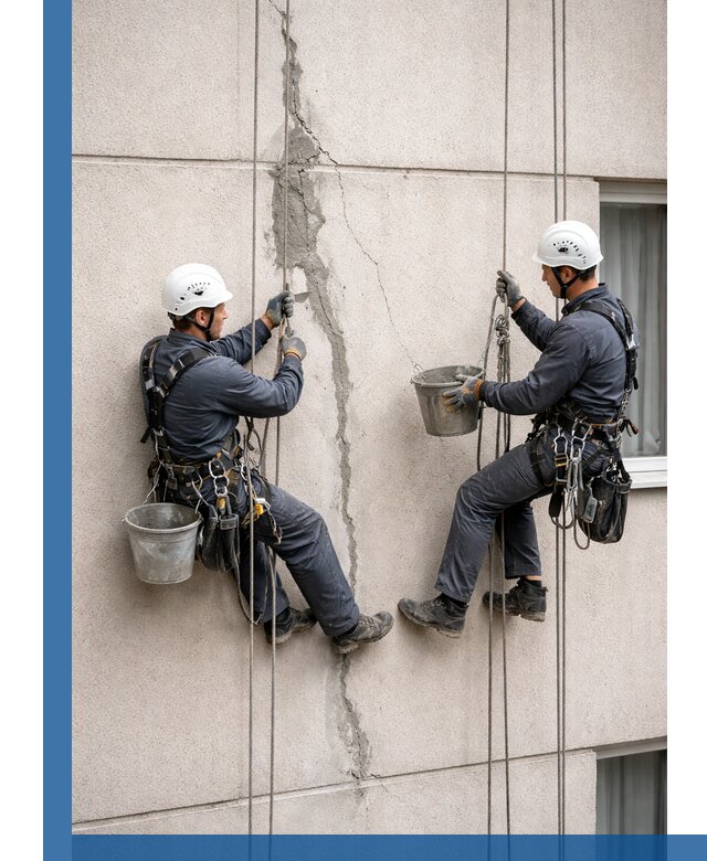 Заделка трещин на фасаде в Сланцах с гарантийным ремонтом