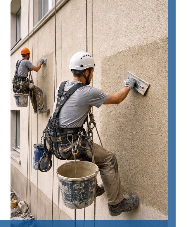 Декоративная штукатурка фасада в Сланцах от 1240 р. | ВЫСОТНИК-Слы