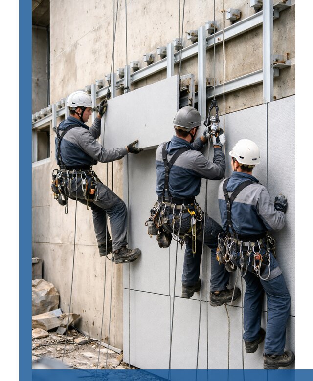 Монтаж вентилируемого фасада в Сланцах под ключ с гарантией качества