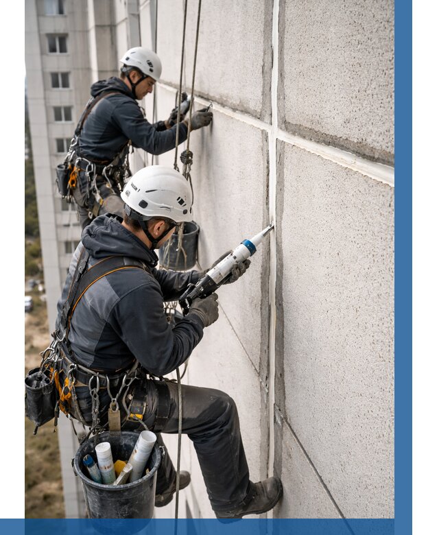 Герметизация межпанельных швов в Сланцах от 723 р. | ВЫСОТНИК-Слы
