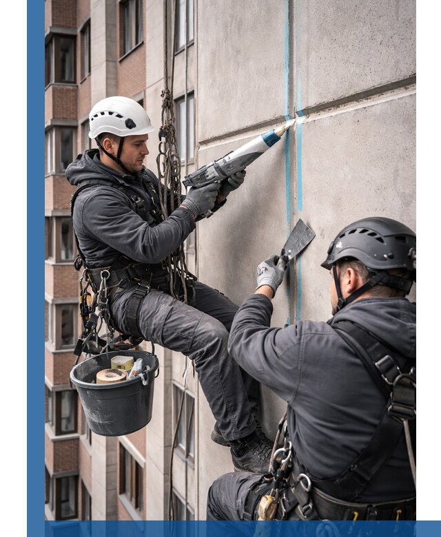 Вторичная герметизация швов фасада и кровли в Сланцах