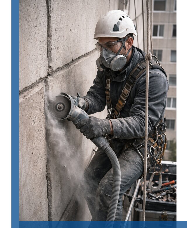 Штробление межпанельных швов в Сланцах качественно и быстро