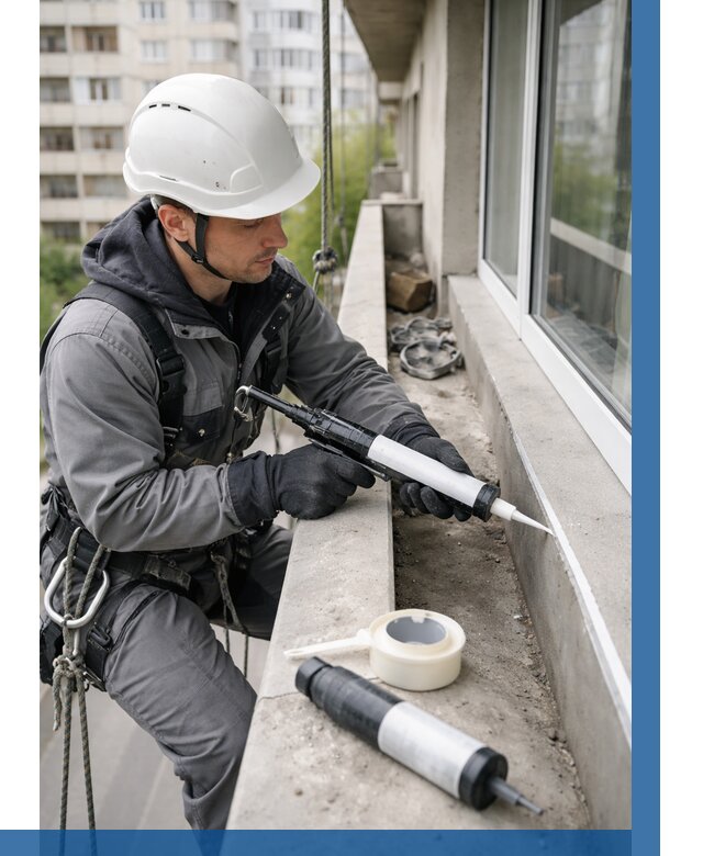 Герметизация швов лоджии в Сланцах от 4649 р. | ВЫСОТНИК-Слы