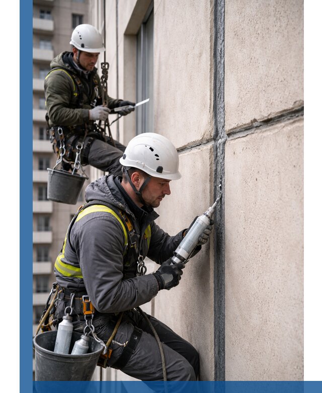 Герметизация деформационных швов фасада в Сланцах качественно