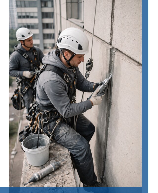 Ремонт деформационных швов здания в Сланцах от 1033 р. | ВЫСОТНИК-Слы