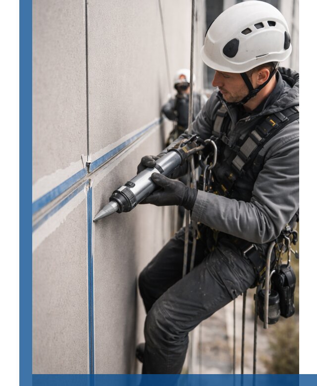 Герметизация стыков фасадных панелей в Сланцах качественно и быстро