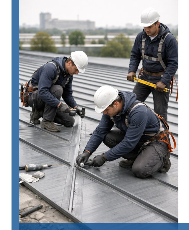 Ремонт фальцевой кровли в Сланцах срочно и качественно