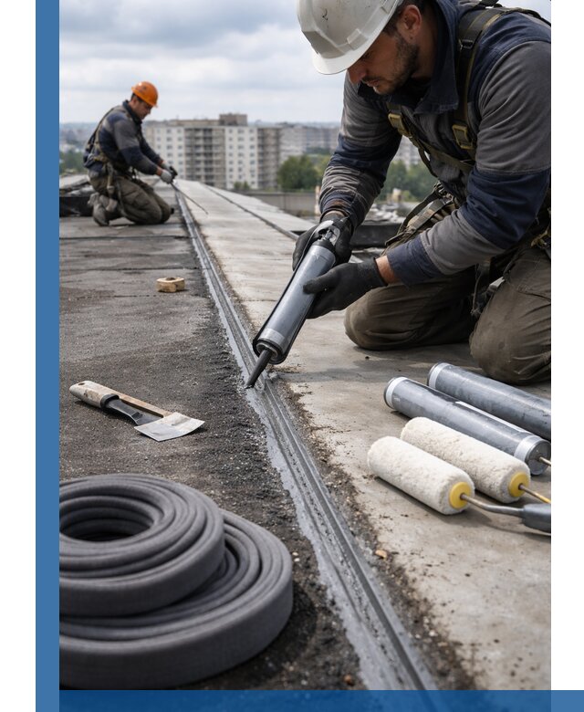 Герметизация швов кровли в Сланцах с гарантией герметичности