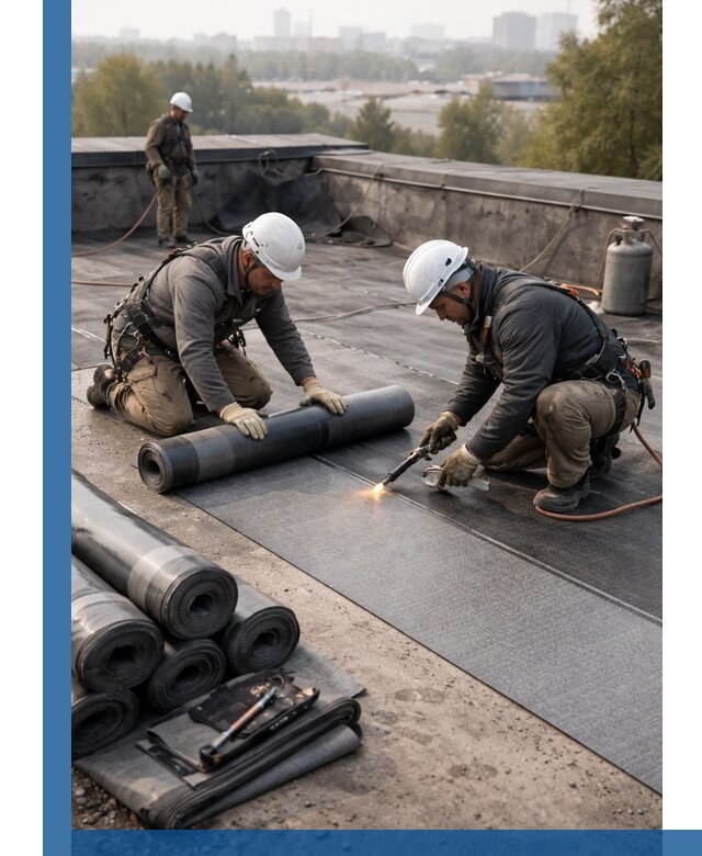 Монтаж мягкой кровли в Сланцах профессионально и надежно