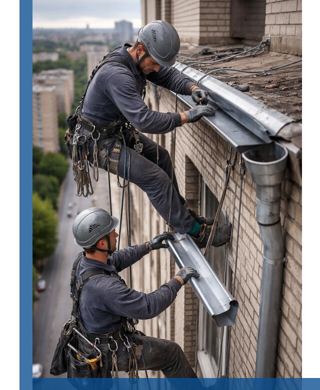 Ремонт водосточных желобов в Сланцах, быстро и качественно