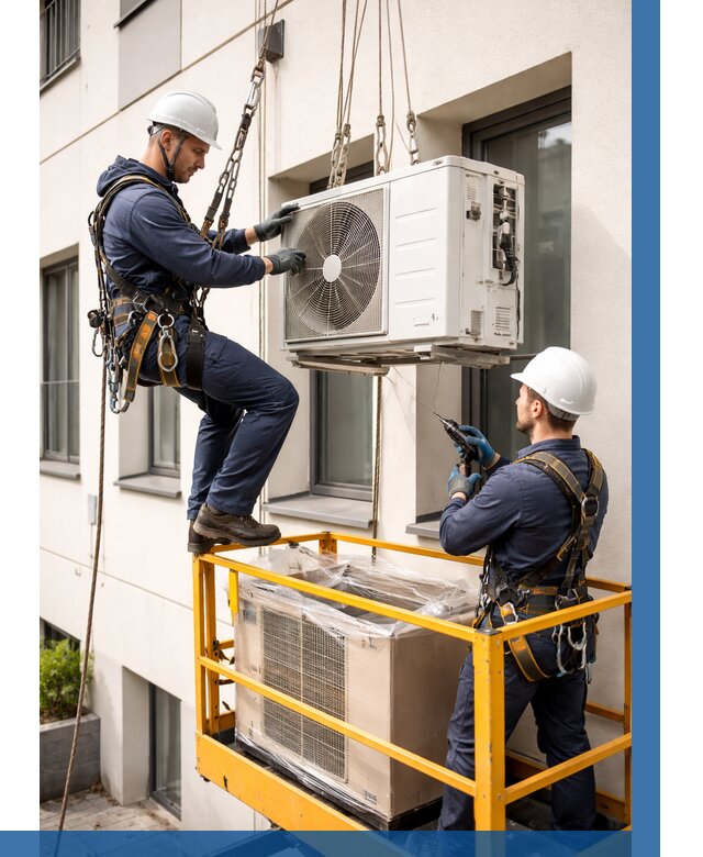 Демонтаж внешнего блока кондиционера в Сланцах от 3616 р. | ВЫСОТНИК-Слы