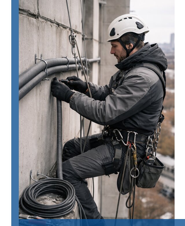 Профессиональный монтаж гофры для кабеля в Сланцах с гарантией