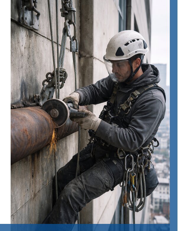 Резка металла на высоте в Сланцах по цене от 4649 р. | ВЫСОТНИК-Слы