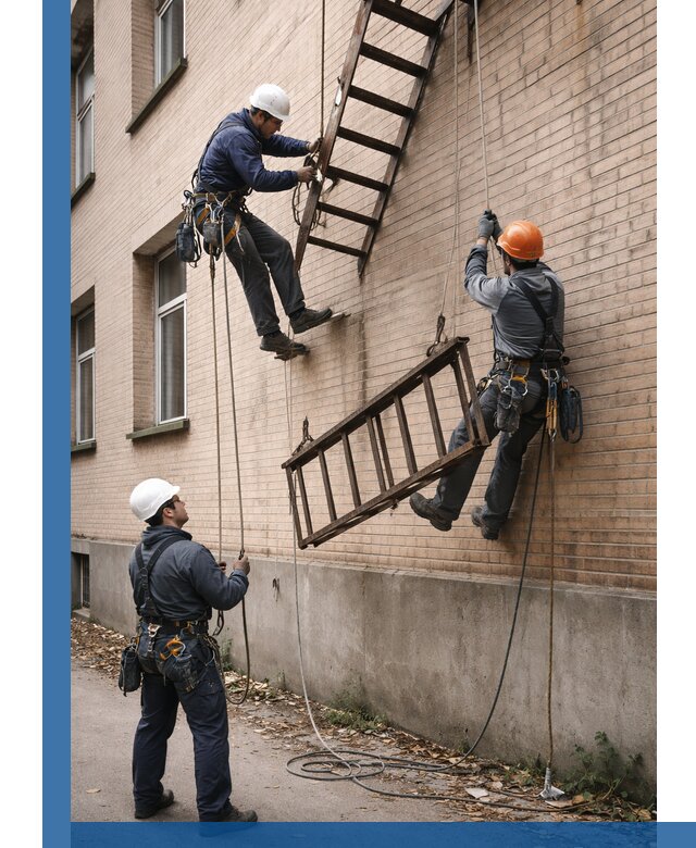 Демонтаж пожарной лестницы в Сланцах быстро и безопасно