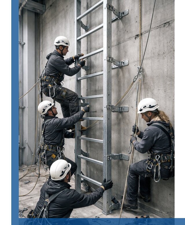 Монтаж металлических лестниц в Сланцах под ключ со гарантией