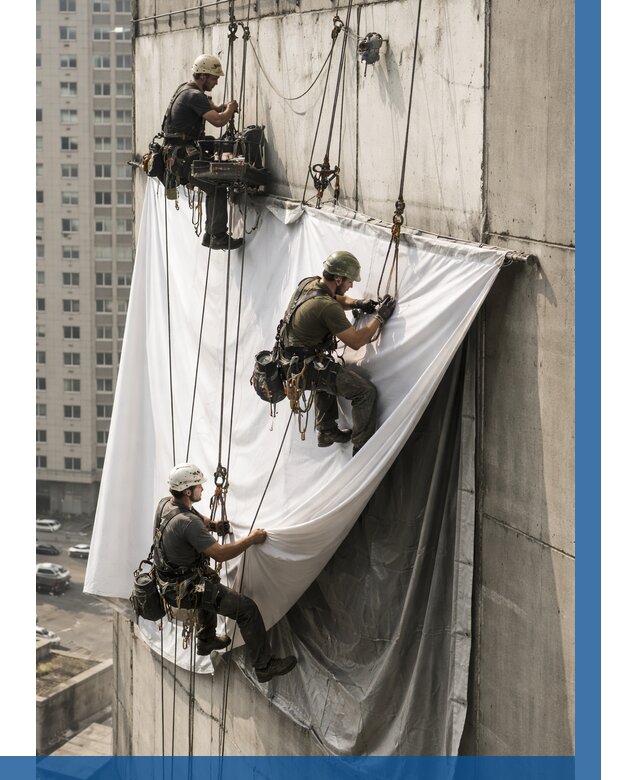 Замена баннерного полотна в Сланцах от 6716 р. | ВЫСОТНИК-Слы—заказать