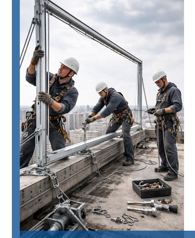 Монтаж крышных рекламных конструкций под ключ в Сланцах