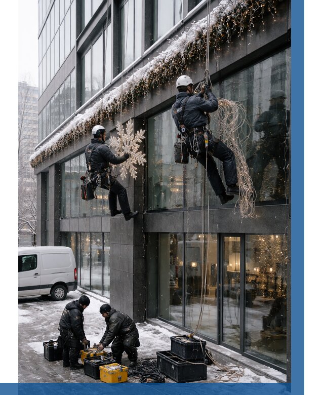 Демонтаж новогоднего оформления в Сланцах от 5683 р. | ВЫСОТНИК-Слы