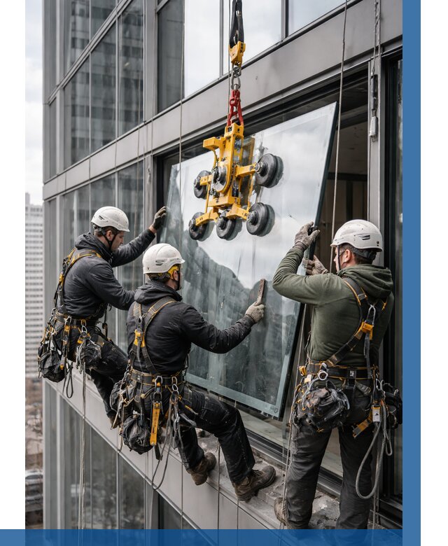 Фасадное остекление зданий под ключ в Сланцах от 10332 р. | ВЫСОТНИК-Слы