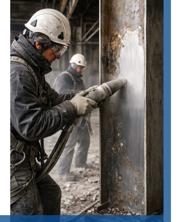 Удаление старой краски с металла в Сланцах от 465 р. | ВЫСОТНИК-Слы