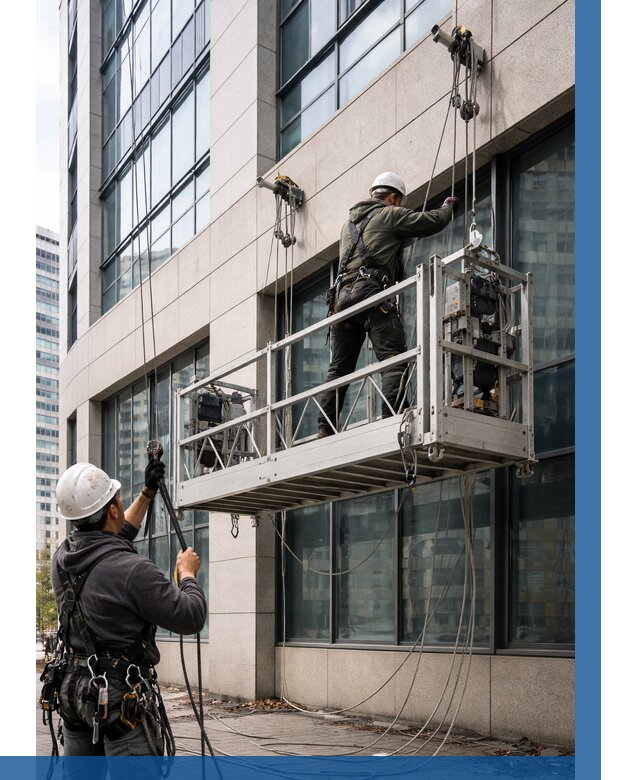 Монтаж и подъем фасадной люльки в Сланцах от 12398 р. | ВЫСОТНИК-Слы