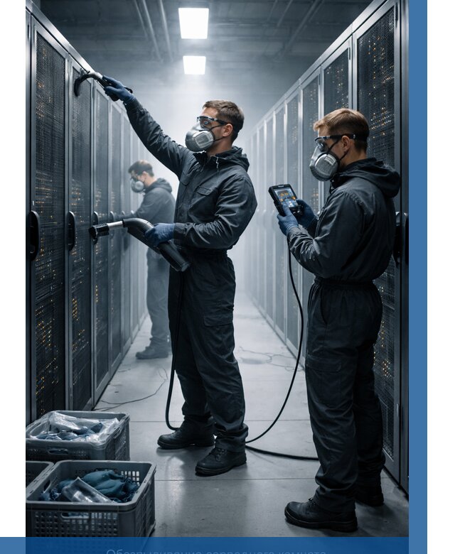 Обеспыливание серверной комнаты в Сланцах от 4649 р. | ВЫСОТНИК-Слы