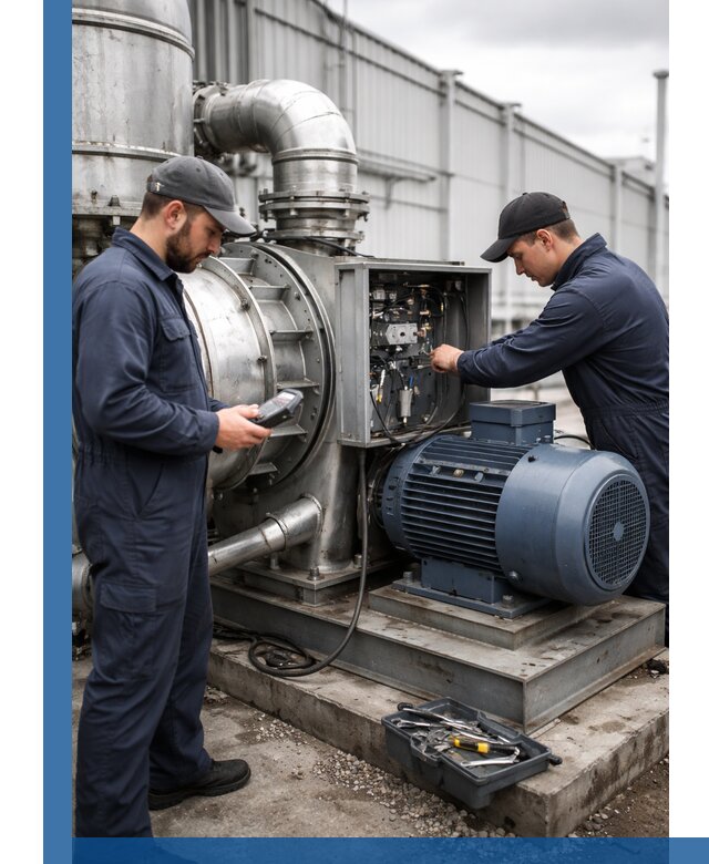 Техническое обслуживание промышленного оборудования в Сланцах