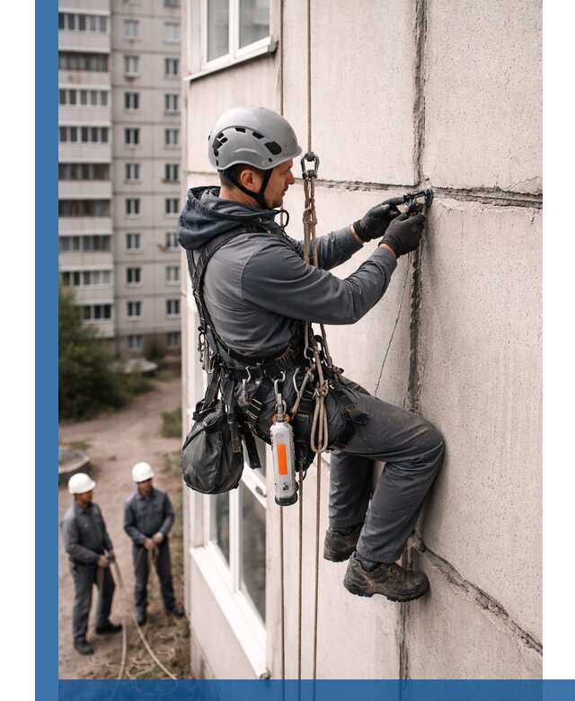 Обследование межпанельных швов и герметизация в Сланцах