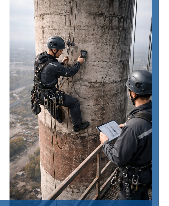 Обследование дымовой трубы в Сланцах от 8266 р. | ВЫСОТНИК-Слы
